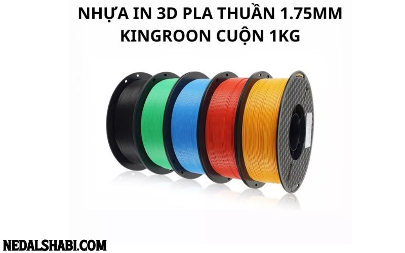 Nhựa in 3D PLA THUẦN KHÔNG PHA TẠP 1.75mm KINGROON cuộn 1kg dành cho máy in 3D