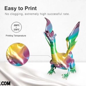 Nhựa in 3D HUTI PLA Silk Rainbow